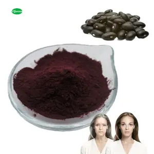 100% extrait de haricot noir organique naturel pur 25% poudre d'anthocyanine