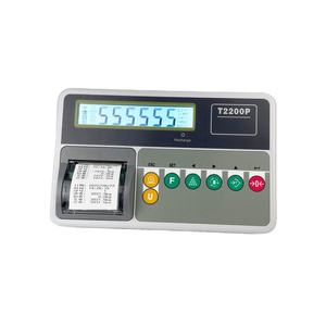 T-SCALE T2200P indicatore di pesatura per stampa LCD indicatore in plastica con stampante - Product Image 1