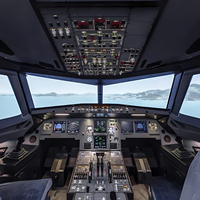 Simulation de vol complète pour simulateur de cabine de pilote d'avion civil A320