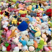 Peluches en gros de petite taille, vendues au poids (en jin), pour 0-24 mois, pour les stands de rue, les jeux de lancer d'anneaux, les événements de mariage, en boîte colorée
