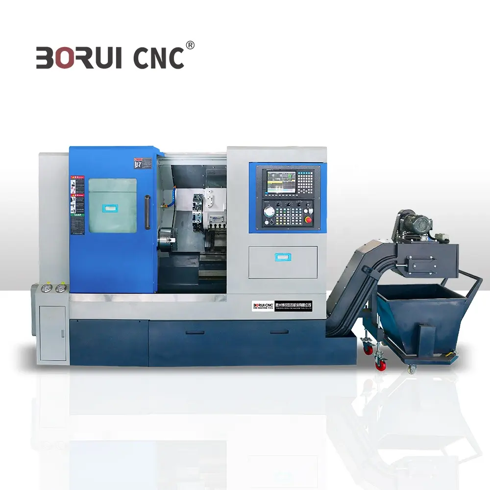 مخرطة BORUI Y Axis Living Tools BR-200L عالية الدقة المدمجة المزودة بـ 11 محركًا مخرطة أفقية فردية ذات مائل مخصصة للشحذ