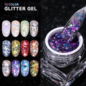 JTING Esmalte de Gel Brillante de Alta Pigmentación, Vegano, Libre de Crueldad Animal, Colección de 12 Colores, en Frasco, OEM, ODM, Marca Privada - Product Image 1