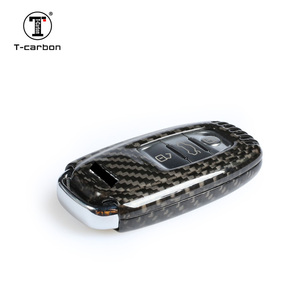 T-carbon in fibra di carbonio portachiavi per Audi A6L A7 A8L portachiavi custodia per Auto - Product Image 4
