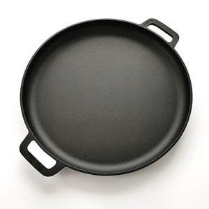 Cina fabbrica preseasoned dia35cm ghisa rotonda pizza pan - Product Image 1
