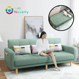 AntNovelty拉出式敞篷沙发床，带储物家具