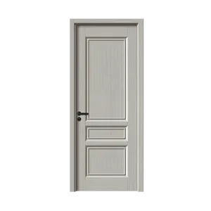 Preço de fábrica, outros 3 painéis, porta sólida, primer, moldado, quarto, interior, portas de madeira, para apartamento