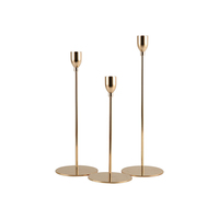 Ensemble moderne de 3 pièces Bougeoir de Noël conique en métal Lanterne décorative et porte-bocaux