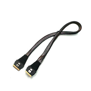 SFF-8654 8I-8654 8I สายเชื่อมต่อ ขั้วต่อปลั๊กอินแบบทอง สำหรับการถ่ายโอนข้อมูล - Product Image 1