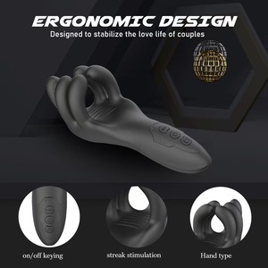 Automatic <strong>10</strong>-Vibration Silicone <strong>Dildo</strong> <strong>10</strong>-Frequency Clip Adult Male Masturbator Sex Toys - Product Image 3