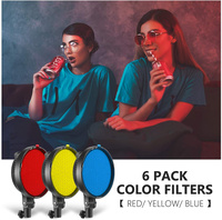 Kit d'éclairage de mini boîte à lumière, dispositif avec filtre de couleur, support de lampe pour photographie