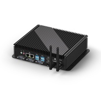 Computadora industrial de pantalla triple de núcleos de 12. ª generación, entrada de voltaje amplio de red dual DDR4 SSD integrado AU EU JP UK