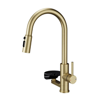 Robinet monocommande moderne extractible Pro Series, eau chaude/froide, cartouche céramique, installation monotrou