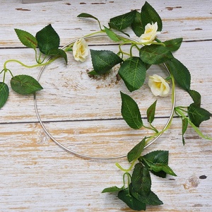 Bagues en métal port-couronne florale, anneaux pour bricolage de couronne, décor de mariage, <span class=keywords><strong>attrape</strong></span>-rêve et suspension murale en macramé, Crafts-15cm - Product Image 5