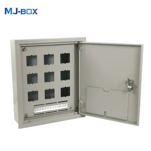 Outdoor IP66 Waterproof Dustproof Cold-Rolled Electrical metal enclosure Box Carbon Steel Hinged Junction Box with Rain Hood