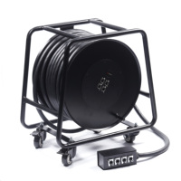 Câble réseau CAT6 0.55 cuivre SFTP câble double blindé tambour de câble de performance de scène 4 canaux