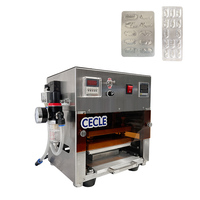 Machine d'emballage sous blister pneumatique de table, scelleuse de blister en Alu PVC pour l'emballage de comprimés, capsules et pilules en petites séries