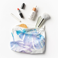 Sac de maquillage en Tyvek Dupont, pochette zippée en Tyvek, sacs pour maillots de bain hawaïens, sacs cosmétiques personnalisés en papier Tyvek Aloha pour la plage