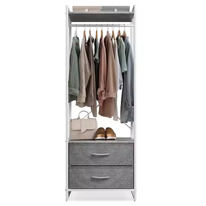 Modular 6-Level Adjustable Closet Tower with 2.2m Hanging Space Detachable Design for Living Room Jacket Collections - Product Image 1