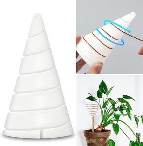 Herramienta en Espiral para Fabricación de Antenas de Jardinería, Modelo Fibonacci Coil Winding Jig, para Mejorar el Crecimiento y la Vitalidad de Plantas, Dos Tamaños de Cono, Color Blanco, Venta al Por Mayor - Product Image 2