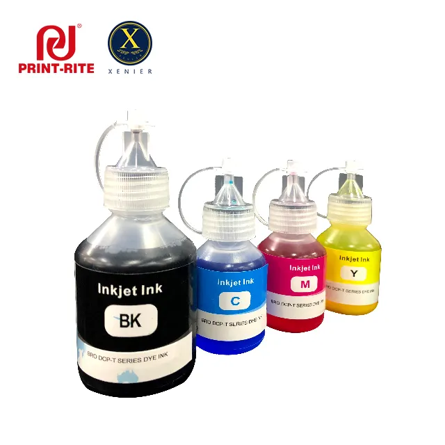 Uyumlu mürekkep püskürtmeli toplu mürekkep HP 56 57 ciss için 4 renk su bazlı mürekkep