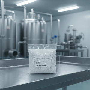 แคลเซียมคลอไรด์แบบเม็ด ความบริสุทธิ์ 99.9% เกรดสารเคมี สำหรับใช้ในอุตสาหกรรม/การเกษตร/อาหาร - Product Image 1