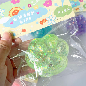 Juguetes de goma blandos con diseño de garra de gato de cristal, de rebote lento, para aliviar el estrés y diversión para niños, venta al por mayor de fábrica - Product Image 6