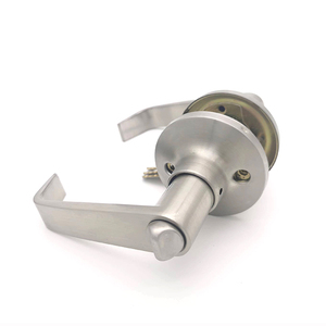 Serrure de porte avec clé Poignées intérieures de porte d'entrée Serrure de porte d'entrée sans clé pour salle de bain et chambre à coucher - Product Image 4