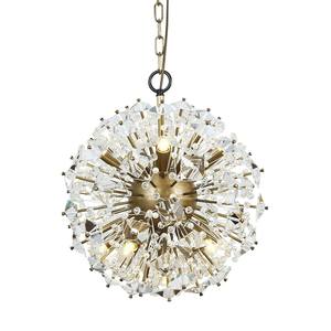 Lámpara de Techo Moderna Nórdica de Cobre Personalizada, Lámpara de Cristal con Forma de Diente de León, Iluminación LED Colgante - Product Image 2