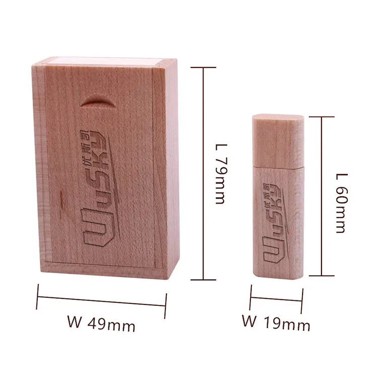 Umwelt freundliches Bulk-Holz-USB-Flash-Laufwerk 8GB USB 250GB Flash-Speicher 16GB 3.0 USB-Flash-Laufwerk benutzer definierte Logo Holz speicher box