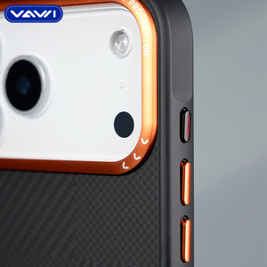 VAWI B378 <span class=keywords><strong>Coque</strong></span> de téléphone magnétique PC Meet Mondrian pour 14 15 16 17 <span class=keywords><strong>Pro</strong></span> Max avec cadre d'objectif métallique antichoc - Product Image 5