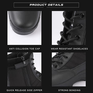 Giày huấn luyện rừng cao cổ, giày leo núi ngoài trời, giày chiến đấu sa mạc, giày huấn luyện màu đen, giày chiến thuật nam - Product Image 5