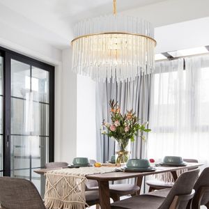 Lustre moderne <span class=keywords><strong>en</strong></span> cristal, luminaire suspendu <span class=keywords><strong>en</strong></span> cristal de verre, barre <span class=keywords><strong>en</strong></span> verre, lustre de luxe, éclairage moderne pour hôtel 5 étoiles - Product Image 5