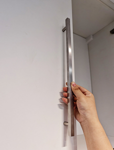 Lemari laci persegi besi tahan karat T Bar lemari pakaian Panjang kabinet pintu tarik furnitur pegangan dapur - Product Image 3