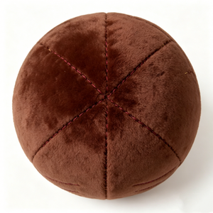 Pelota de peluche redonda marrón personalizada, linda esfera de peluche redonda, divertida pelota de peluche con cara. - Product Image 5