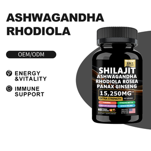 Комплексные капсулы Шиладжит 8-в-1, 15250 мг, повышенной силы действия, с ашвагандхой, родиолой розовой, женьшенем, куркумой для улучшения состояния взрослых - Product Image 5
