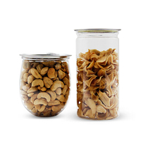 Boîte alimentaire en plastique PET transparente multi-tailles avec couvercle en aluminium facile à ouvrir pour la mise en conserve de bonbons et de biscuits