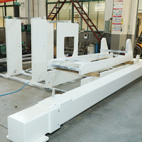 Fabrication métallique à finition de surface supérieure pour grandes machines avec sablage et peinture professionnels