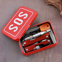 Kit de camping d'urgence 8-en-1 personnalisé pour la randonnée, les aventures en plein air et les excursions d'escalade, avec des outils de camping essentiels