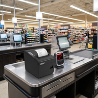 Özel Yapım 260mm/s Hızlı 80mm POS Termal Fiş Yazıcısı, Süpermarket Perakende Mağazası için Otomatik Kesici ile