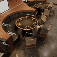 Ensemble table et chaises de restaurant Shanyefeng au design moderne et personnalisable, table à fondue, structure en bois massif