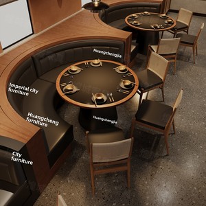 Ensemble table et chaises de restaurant Shanyefeng au design moderne et personnalisable, table à fondue, structure <span class=keywords><strong>en</strong></span> <span class=keywords><strong>bois</strong></span> massif - Product Image 3