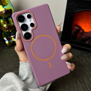 Funda Magnética con Textura de Lichi para Samsung S22 S23 S24 S25 Ultra FE, Antideslizante y Antigolpes - Product Image 6