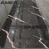 Feuille de PVC Amer Feuille de plastique UV Feuilles de marbre UV pour la décoration murale