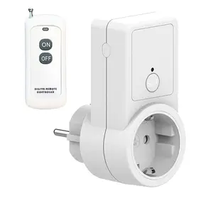 Remote Control Outlet, Wireless Electrical Outlet Plug Switch for Lights, Lamps, Fans 2300W (1 Remote + 1 Outlet)