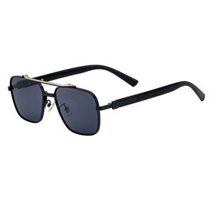 Gafas de Sol Personalizadas para Hombre, Montura Cuadrada, Lentes de PC con Protección UV400, Montura Negra, Estilo Instagram, Protección Solar WF-5G78 - Product Image 3