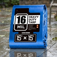 Bâche en PE de 20x30 pieds, prête à l'emploi, imperméable et robuste, pour auvents et tentes en bois, par YRH Factory