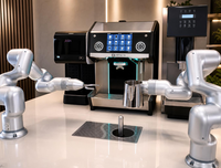 JAKA Mini Cobo Robot collaboratif double 6 axes pour la vente au détail sans personnel, Station de café, Barista IA intelligent, Latte Art, Impression de café