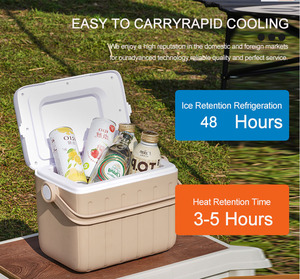 6L hộp mát hộp đá mát, nhựa PP cứng, giữ băng 48h, cắm trại dã ngoại bia, quà tặng doanh nghiệp nhỏ cầm tay - Product Image 4