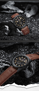 Nuevo Reloj NAVIFORCE 9229 BYBN para Hombre, Esfera Grande, de Lujo, para Negocios, Venta al por Mayor de Fábrica, Logotipo Personalizado, Correa de Cuero, Reloj Masculino OEM - Product Image 5