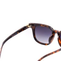 Lunettes de soleil vintage effet écaille de tortue avec logo doré, verres polarisés TAC UV400, monture intégrale unisexe, modèle Yingming YFTT-023